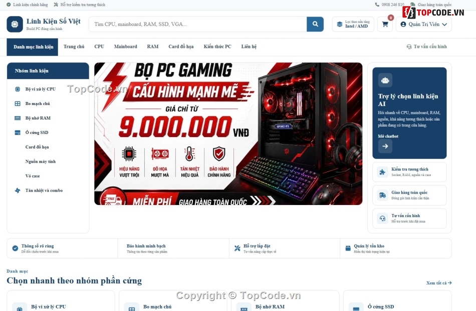 website in áo,Đồ án,website bán máy tính